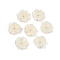 Natural Trochus Shell Flower Charms, Floral White, 7~7.5x2.5mm, Hole: 1mm