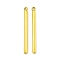 Ion Plating(IP) 304 Stainless Steel Pendants, Column Bar Charm, Real 18K Gold Plated, 27x2mm, Hole: 1.2mm
