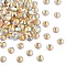 Preciosa® MAXIMA Crystal No Hotfix Flatback Stones, Czech Crystal, Dura Foiling, Round(438 11 615 Chaton Rose), 10020 200 Light Topaz AB, SS12(3~3.2mm)