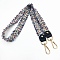Cloth Braided Bag Straps, with Imitation Pearl & Alloy Swivel Clasps, Colorful, 1235x27x1mm
