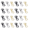 DICOSMETIC Skeleton Charms Scary Skull Body Charms Black/Gold/Silver Skull Bone Pendants Alloy Pendants Halloween Jewelry Charms Accessories for DIY Crafts