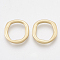 Smooth Surface Alloy Linking Rings, Ring, Matte Gold Color, 15x14.5x2mm