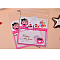 Rectangle Plastic Cellophane Bags, Hot Pink, 13x10cm, Unilateral Thickness: 0.035mm, Inner Measure: 10x10cm, about 96~100pcs/bag