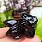Natural Obsidian Carved Figurines Statues for Home Desktop Decoration, Dragon, 40mm