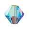 Preciosa® Crystal Beads, Czech Crystal, Bicone(451 69 302 Rondelle), 20410 20000 Tanzanite AB 2x, 4mm, Hole: 0.8mm