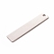 Tarnish Resistant 304 Stainless Steel Pendants, Stamping Blank Tag, Rectangle/Bar, Stainless Steel Color, 40x8x0.8mm, Hole: 2mm