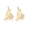 Brass Micro Pave Cubic Zirconia Charms, Long-Lasting Plated, Nickel Free, Real 18K Gold Plated, Letter, Letter K, 14.5x8x3.5mm, Hole: 1.6mm