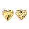 Ion Plating(IP) 304 Stainless Steel Pendant Rhinestone Settings, Heart, Real 18K Gold Plated, Fit For 2mm Rhinestone, 26x25x4mm, Hole: 3mm