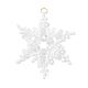 Подвески-снежинки из стеклянных бусин PALLOY-MZ00890-02-1