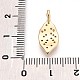 Латунные микро проложить кубического циркония подвески KK-N261-07G-3