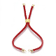 Изготовление браслетов из хлопка KK-F758-03-G-2