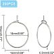 Серьги-кольца из нержавеющей стали 316L STAS-UN0018-18P-5