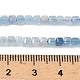 Нити бусин градиентного цвета натурального аквамарина G-G271-F01-3x3mm-5