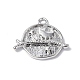 Латунные микро проложить кубического циркония подвески KK-F846-02B-P-1