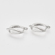 Латунные серьги-кольца с застежкой сзади KK-T048-020P-NF-1