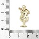 Латунные микро проложить кубического циркония подвески KK-K368-42G-3