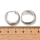 Серьги-кольца из латуни с микропаве из кубического циркония EJEW-H143-25P-01-5
