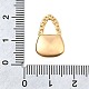 Латунные микро проложить кубического циркония подвески KK-C096-12G-3