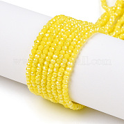 Стеклянные бусины с гальваническим покрытием  EGLA-A034-P1mm-B03-A