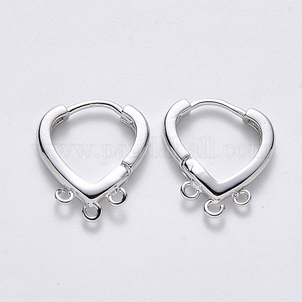 Латунные серьги-обручи X-KK-T049-16P-NF-1
