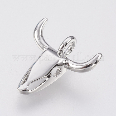 Латунные подвески ZIRC-F083-009P-RS-1