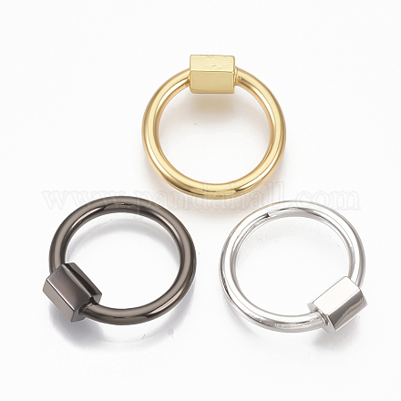 Латунные брелоки с карабином KK-T047-06-1