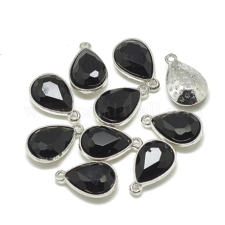 Сплав стекла амулеты PALLOY-T028-7x10mm-02-1