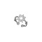 DIY fashionable stainless steel ring with non fading color, female niche high-end light luxury tagram style