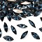 Preciosa® MAXIMA Crystal Fancy Stones, Czech Crystal, 435 14 615 Navette(Horse Eye), Dura Foiling, 30340 Montana, 15x7mm