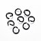 304 Stainless Steel Open Jump Rings, Electrophoresis Black, 20 Gauge, 5x0.8mm, Inner Diameter: 3mm