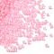Painted Glass Seed Beads, Cylinder, Inside Colours, Pink, 2.5x1.8mm, Hole: 2mm, about 2700pcs/450g