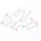 Twelve Constellations Word Zinc Alloy Cabochons, for Floating Lockets Glass Living Memory Lockets, Epoxy Resin Supplies Filling, Silver, 7~10x15~48x2mm