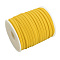 Soft Nylon Cord, Flat, Gold, 5x3mm, about 21.87 yards(20m)/roll