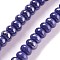 Porcelain Rondelle Beads, Prussian Blue, 8.5x5.5mm, Hole: 1.8mm, about 55pcs/strand, 28~30cm