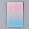 Gradient Color Plastic Zip Lock Bags, Resealable Aluminum Foil Pouch, Food Storage Bags, Blue, 15x10.1cm, Unilateral Thickness: 3.9 Mil(0.1mm)