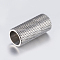 Tarnish Resistant 304 Stainless Steel Magnetic Clasps with Glue-in Ends, Smooth Surface, Column, Stainless Steel Color, 20x9mm, Hole: 7mm