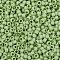 TOHO Round Seed Beads, Japanese Seed Beads, (404F) Lime Green Opaque Rainbow Matte, 8/0, 3mm, Hole: 1mm, about 222pcs/10g