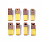 Resin & Walnut Wood Pendants, Rectangle, Gold, 17x5.5x3~3.5mm, Hole: 1.5mm