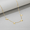 Mother's Day Fashionable Geometric Stainless Steel Letter Mama Pendant Necklace for Women's Daily Wear, Golden