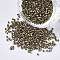 11/0 Grade A Glass Seed Beads, Cylinder, Uniform Seed Bead Size, Metallic Colours, Dark Goldenrod, 1.5x1mm, Hole: 0.5mm, about 2000pcs/10g