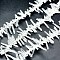 Natural Quartz Crystal Beads Strands, Rock Crystal Beads, Nuggets, 13~37x2~4mm, Hole: 0.5mm, about 14.9 inch(38cm)