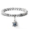 Fashion Natural Howlite Beaded Stretch Bracelets, Tortoise with Evil Eye Charms Bracelets for Women