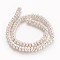 Electroplated Natural Lava Rock Beads Strands, Long-Lasting Plated, Rondelle, Silver Plated, 8.5~9x4.5~5mm, Hole: 1.2mm, about 81pcs/strand, 16.41 inch(41.7cm)