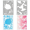 2Pcs 2 Styles Carbon Steel Cutting Dies Stencils, for DIY Scrapbooking, Photo Album, Decorative Embossing Paper Card, Stainless Steel Color, Butterfly Pattern, 142x102x0.8mm, 1pc/style