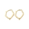 Brass Findings, Cadmium Free & Nickel Free & Lead Free, Real 18K Gold Plated, 16x13x1.5mm, Hole: 1mm