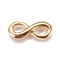 304 Stainless Steel Links connectors, Infinity, Golden, 26x11x4mm