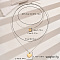 201 Stainless Steel Double Layer Heart Pendant Necklaces for Evening Party Sweater, Golden & Stainless Steel Color, 18.90 inch(48cm)~35.43 inch(90cm)