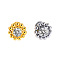 316L Surgical Stainless Steel & G23 Titanium Crystal Rhinestone Labrets for Women Men, Stainless Steel Color, 6mm, Pin: 1.2mm