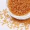 6/0 Grade A Round Glass Seed Beads, Silver Lined, Goldenrod, 6/0, 4x3mm, Hole: 1mm, about 4500pcs/pound