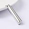Tarnish Resistant 304 Stainless Steel Openable Pendants, Column, Stainless Steel Color, 37x9mm, Hole: 6mm